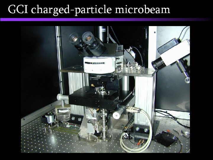 GCI charged-particle microbeam 