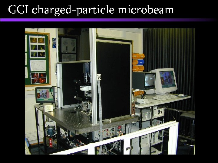 GCI charged-particle microbeam 