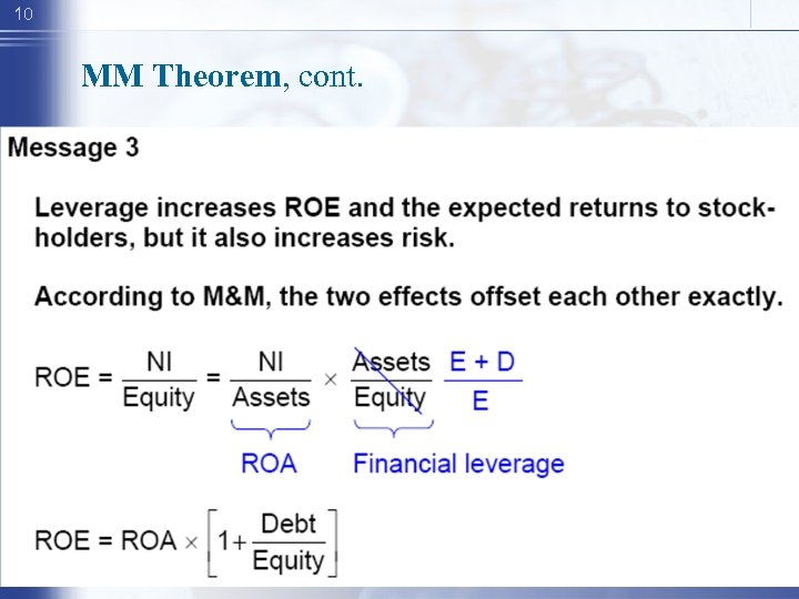 10 MM Theorem, cont. 