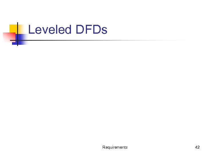 Leveled DFDs Requirements 42 