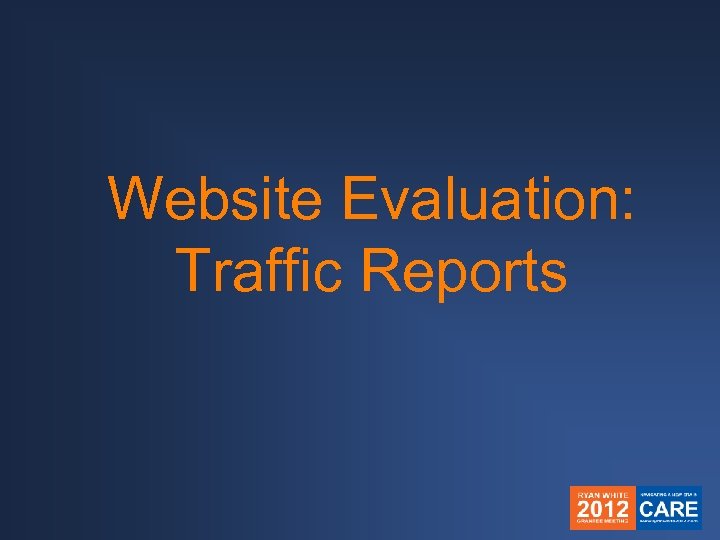 Website Evaluation: Traffic Reports 