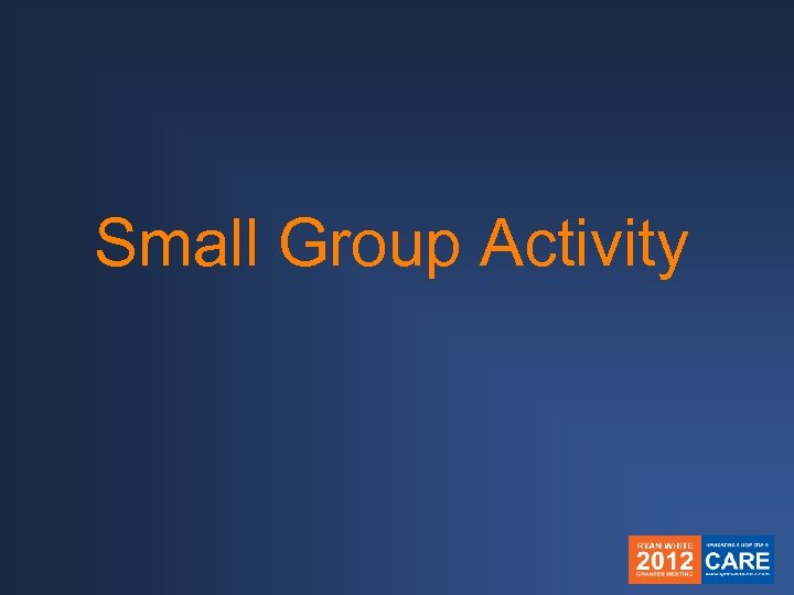 Small Group Activity 