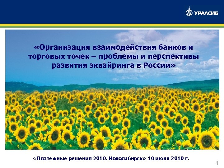  «Организация взаимодействия банков и торговых точек – проблемы и перспективы развития эквайринга в
