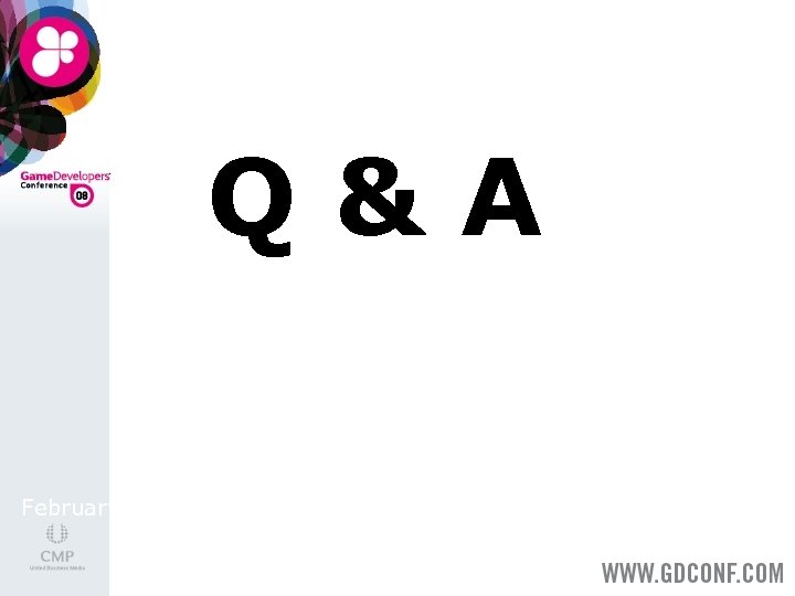 Q&A February, 6 th 2008 