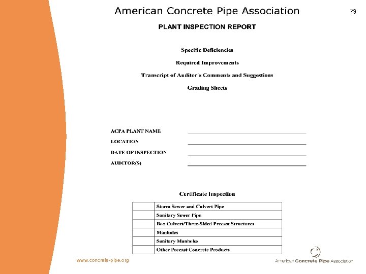 73 www. concrete-pipe. org 