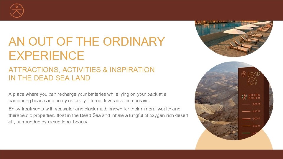 AN OUT OF THE ORDINARY EXPERIENCE ATTRACTIONS, ACTIVITIES & INSPIRATION IN THE DEAD SEA