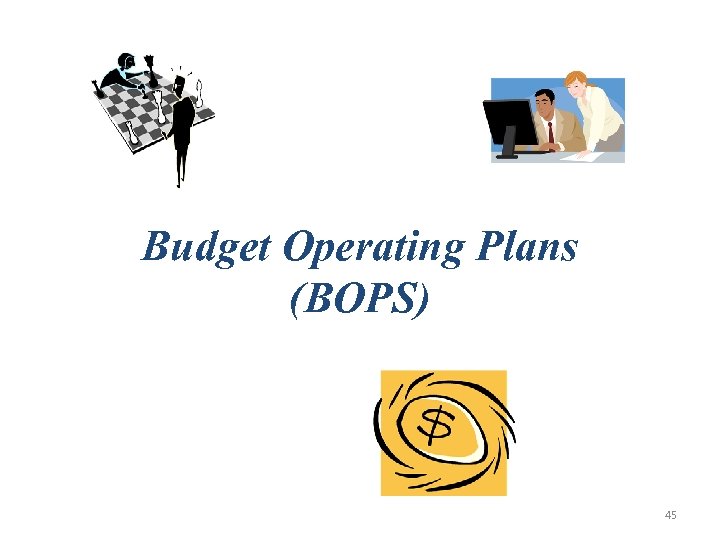 Budget Operating Plans (BOPS) 45 