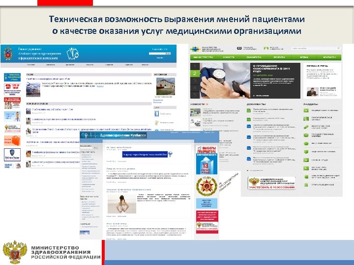 Техническая возможность выражения мнений пациентами о качестве оказания услуг медицинскими организациями 
