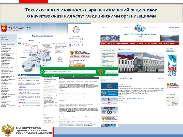 Техническая возможность выражения мнений пациентами о качестве оказания услуг медицинскими организациями 