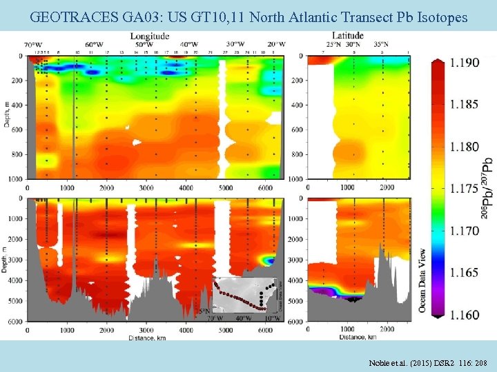 GEOTRACES GA 03: US GT 10, 11 North Atlantic Transect Pb Isotopes Noble et