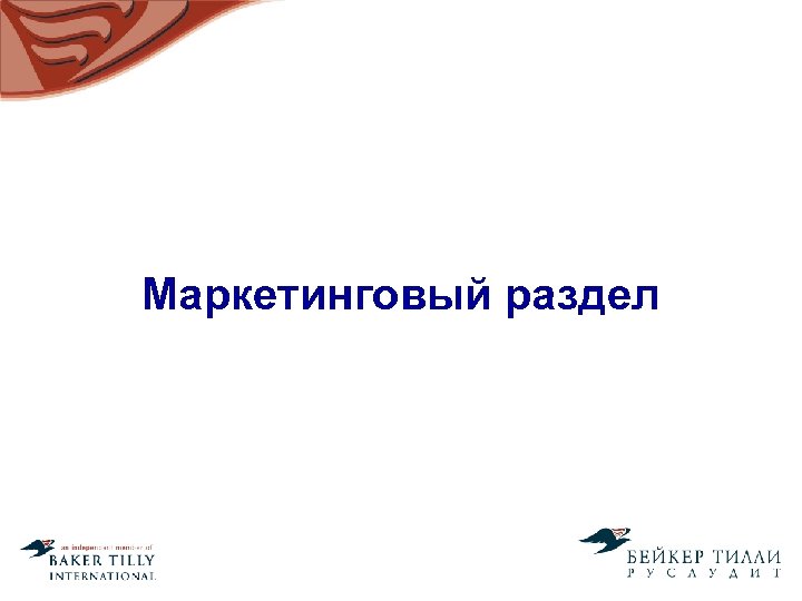 Маркетинговый раздел 
