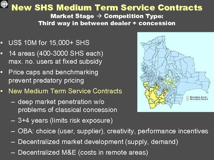 New SHS Medium Term Service Contracts Market Stage Competition Type: Third way in between