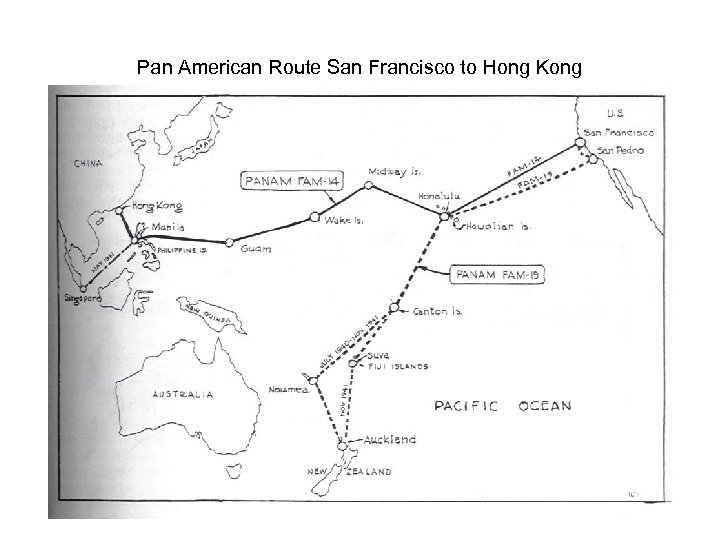 Pan American Route San Francisco to Hong Kong 
