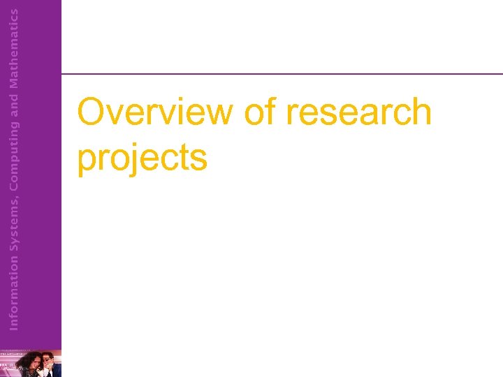 Overview of research projects 