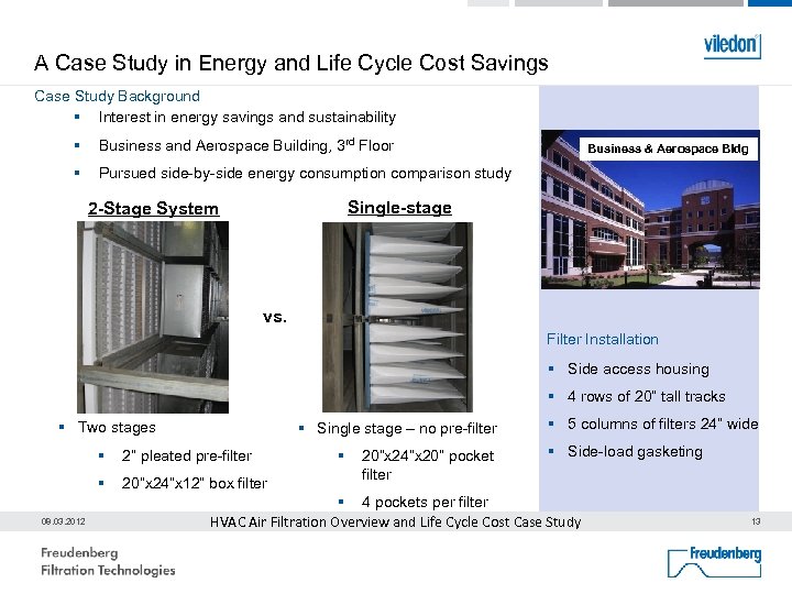A Case Study in Energy and Life Cycle Cost Savings Case Study Background §