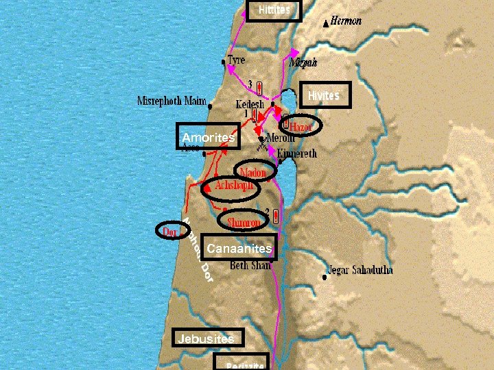 Amorites Canaanites Jebusites 