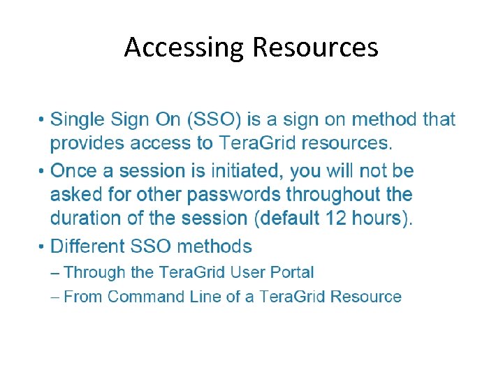 Accessing Resources 