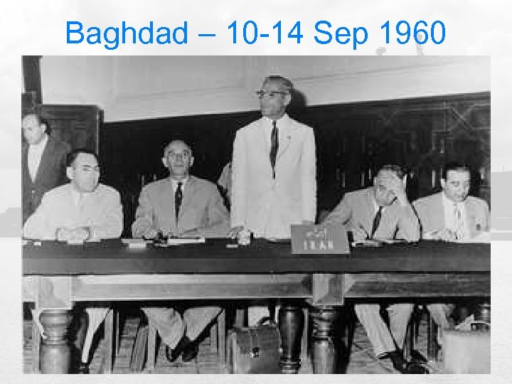 Baghdad – 10 -14 Sep 1960 