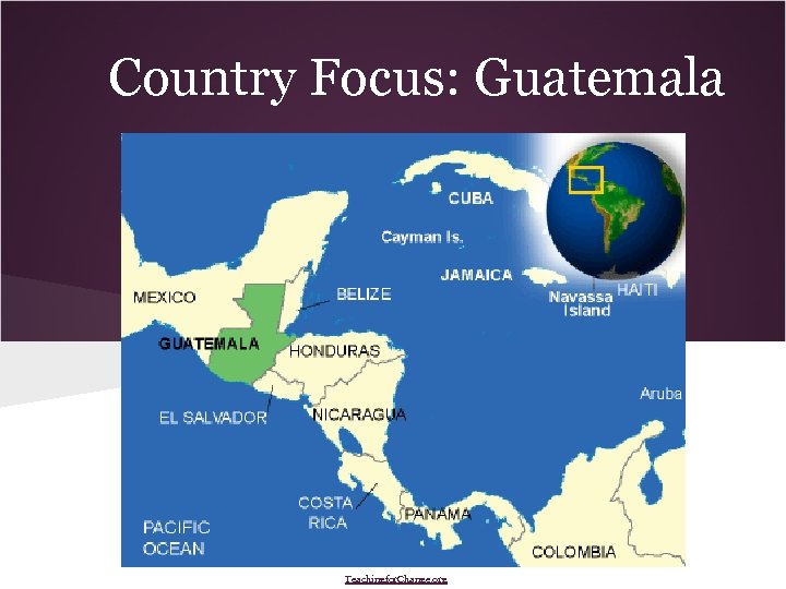 Country Focus: Guatemala Teachingfor. Change. org 