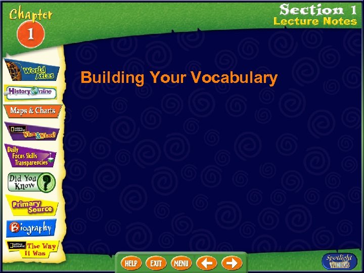 Building Your Vocabulary 