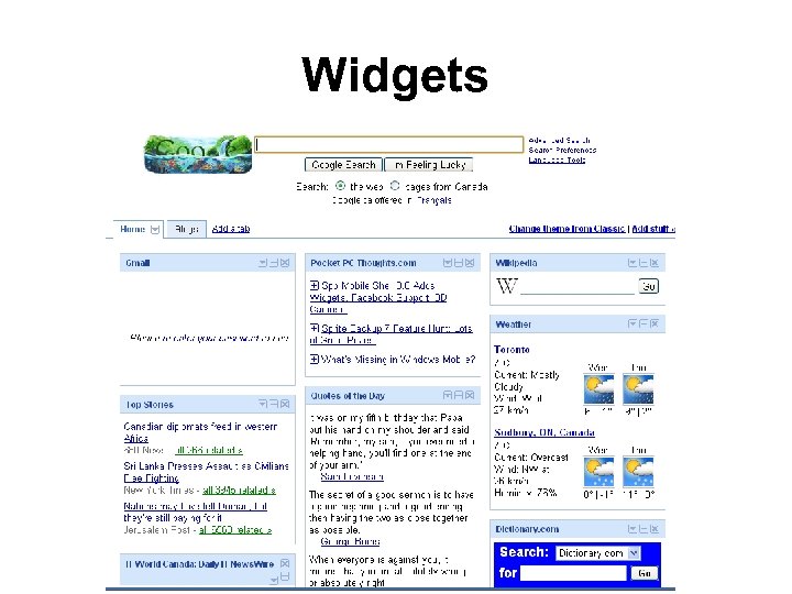 Widgets 