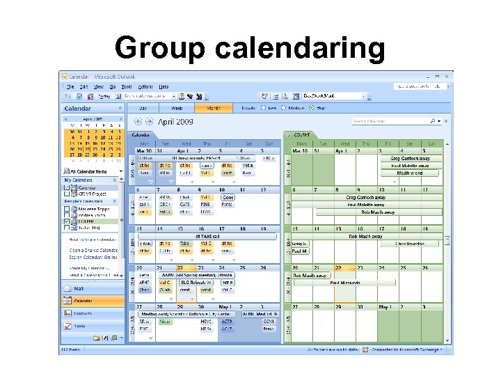 Group calendaring 