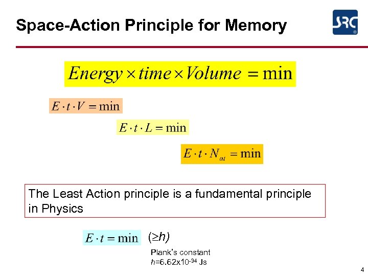 Space-Action Principle for Memory The Least Action principle is a fundamental principle in Physics