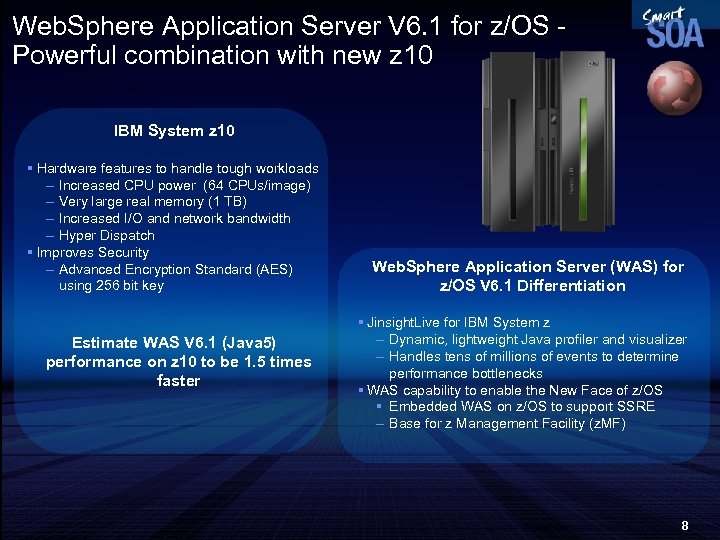 Web. Sphere Application Server V 6. 1 for z/OS - Powerful combination with new