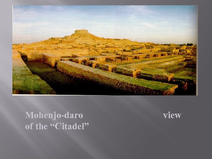 Mohenjo-daro of the “Citadel” view 