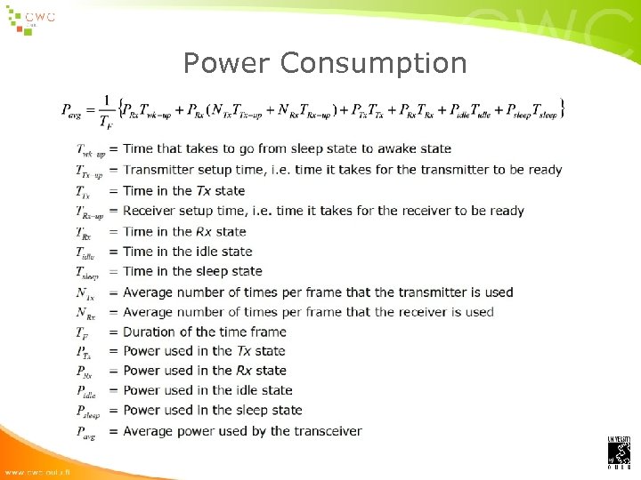 Power Consumption 