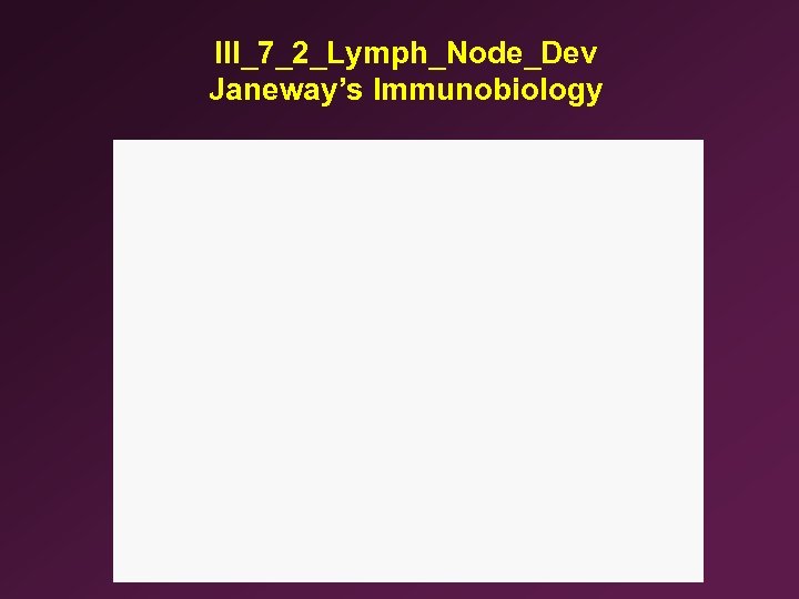 III_7_2_Lymph_Node_Dev Janeway’s Immunobiology 