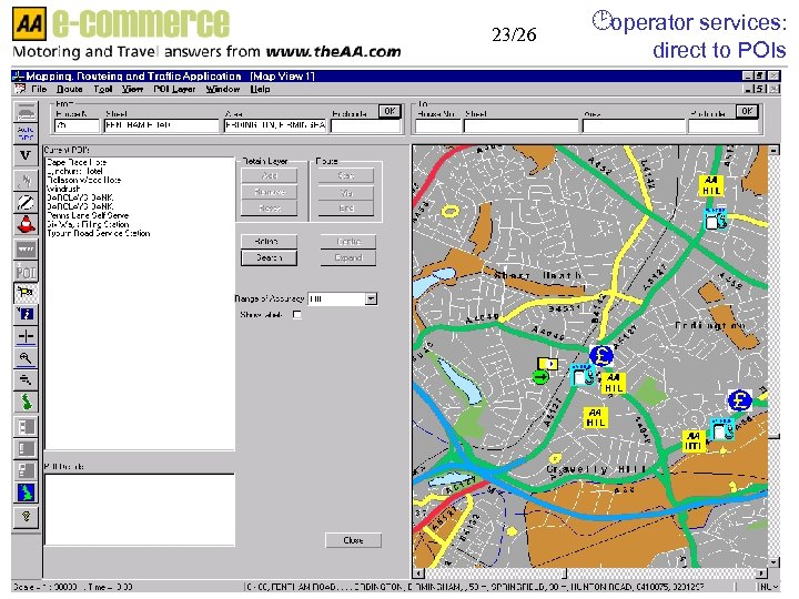 23/26 operator services: direct to POIs 