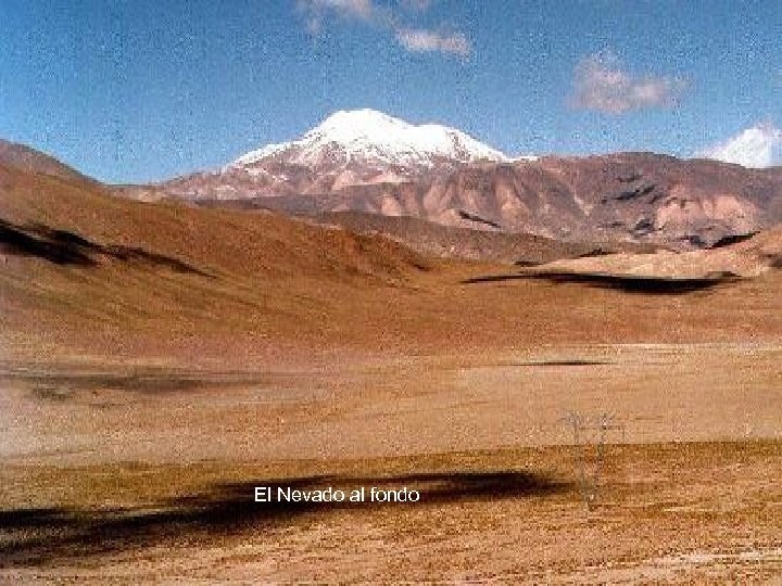 El Nevado al fondo 