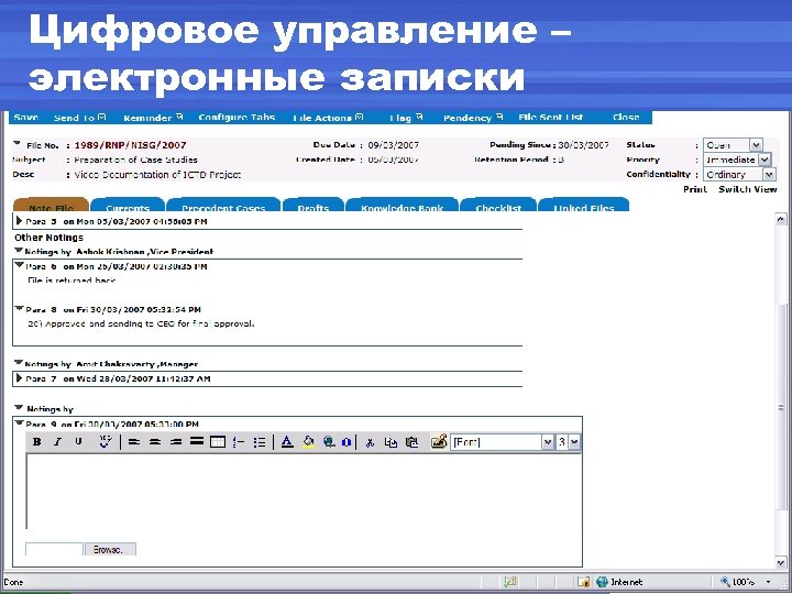 Цифровое управление – электронные записки 