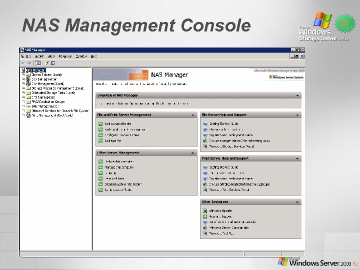 NAS Management Console 