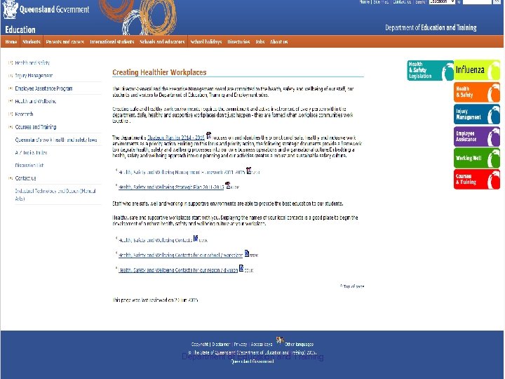 Department of Education and Training 