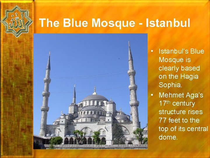 The Blue Mosque - Istanbul • Istanbul’s Blue Mosque is clearly based on the