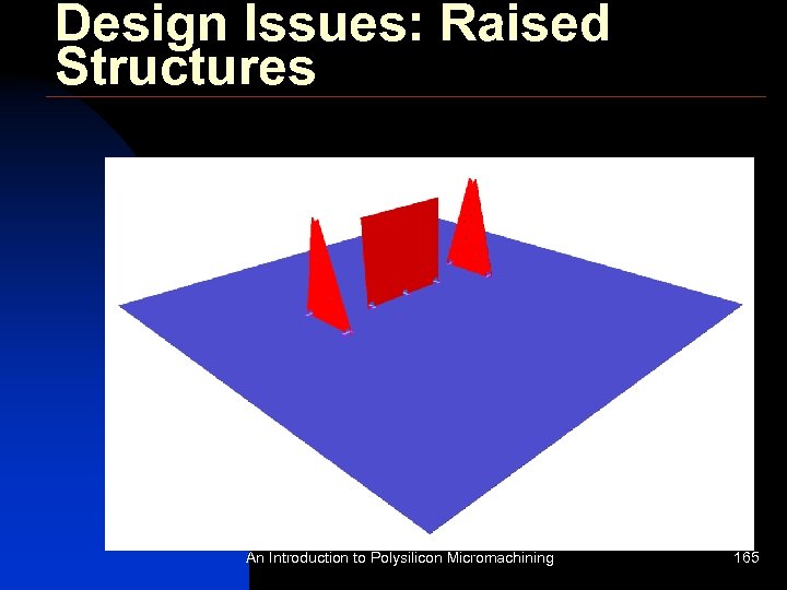 Design Issues: Raised Structures An Introduction to Polysilicon Micromachining 165 