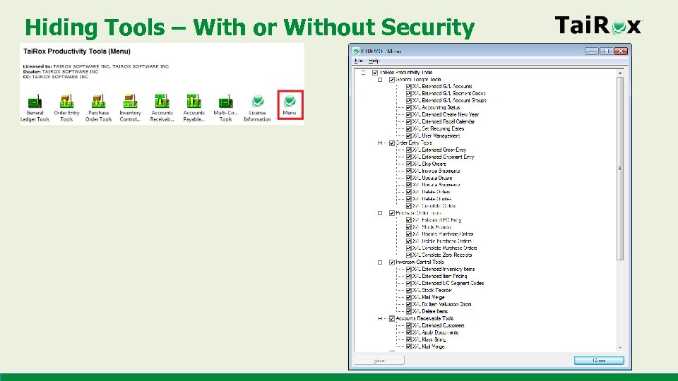 Hiding Tools – With or Without Security 