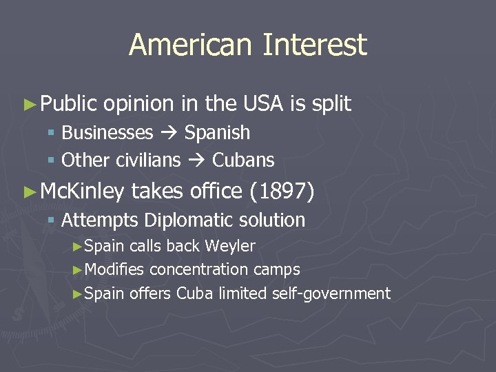 American Interest ► Public opinion in the USA is split § Businesses Spanish §