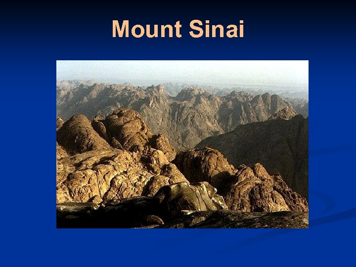 Mount Sinai 