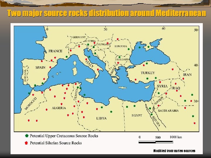 Two major source rocks distribution around Mediterranean Kendall, Chiarenzelli, & Hassan “Sources - World