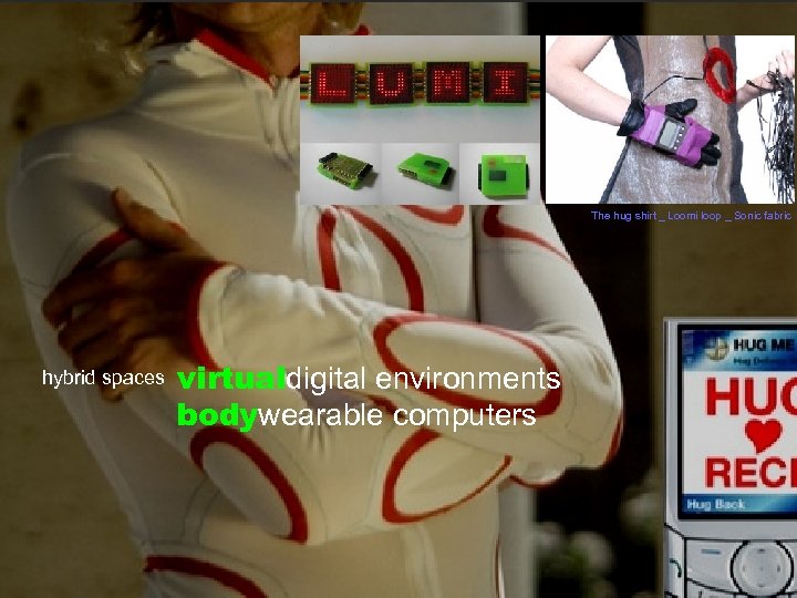 The hug shirt _ Loomi loop _ Sonic fabric hybrid spaces virtualdigital environments bodywearable