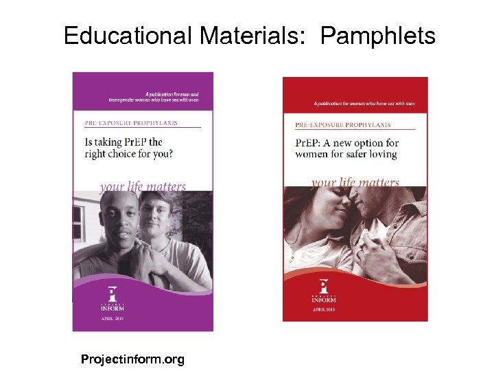 Educational Materials: Pamphlets Projectinform. org 
