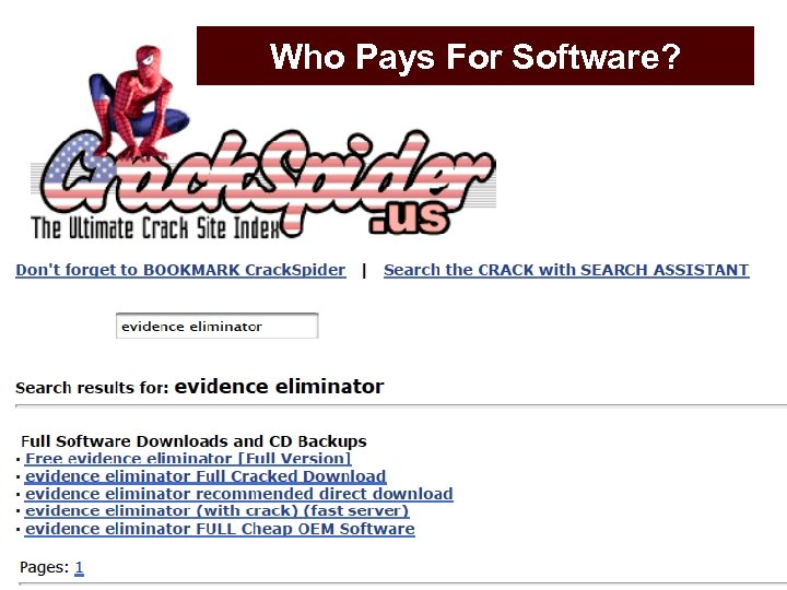Who Pays For Software? Office of Research & Economic Development 34 