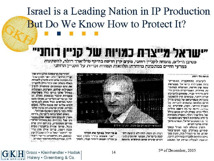 Israel is a Leading Nation in IP Production But Do We Know How to