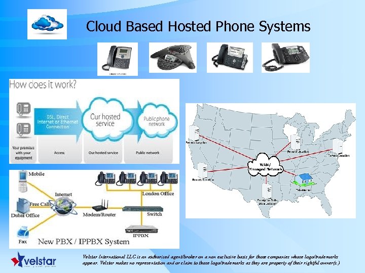  Cloud Based Hosted Phone Systems Velstar International LLC is an authorized agent/broker on