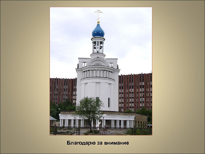 Благодарю за внимание 