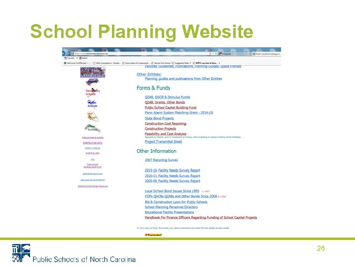 School Planning Website 26 