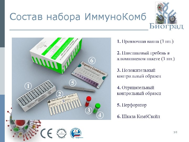 Состав набора Иммуно. Комб 10 